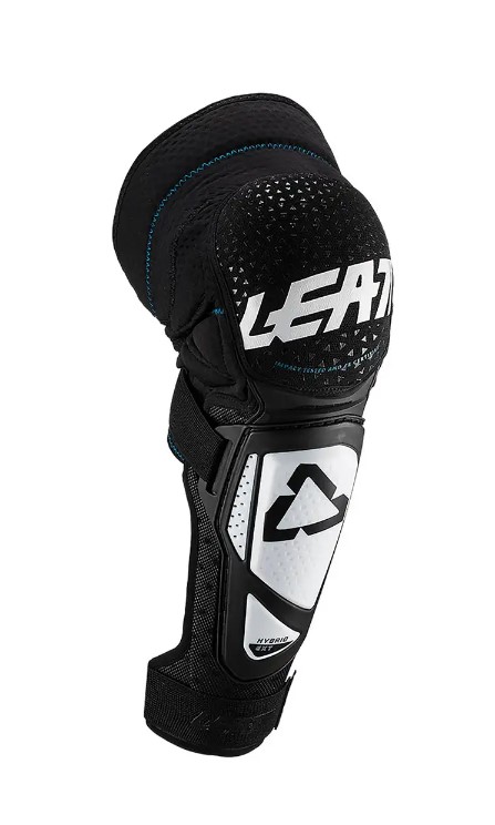 Leatt Knee Shin Guard 3DF Hybrid EXT Black White AOMC Mx