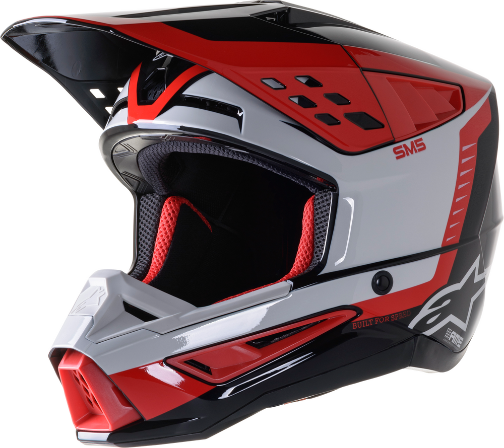 Aomc Mx Alpinestars S M Beam Helmet Black Red