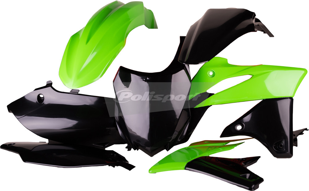 Aomc Mx Polisport Plastic Kit Oe Kawasaki Kx F