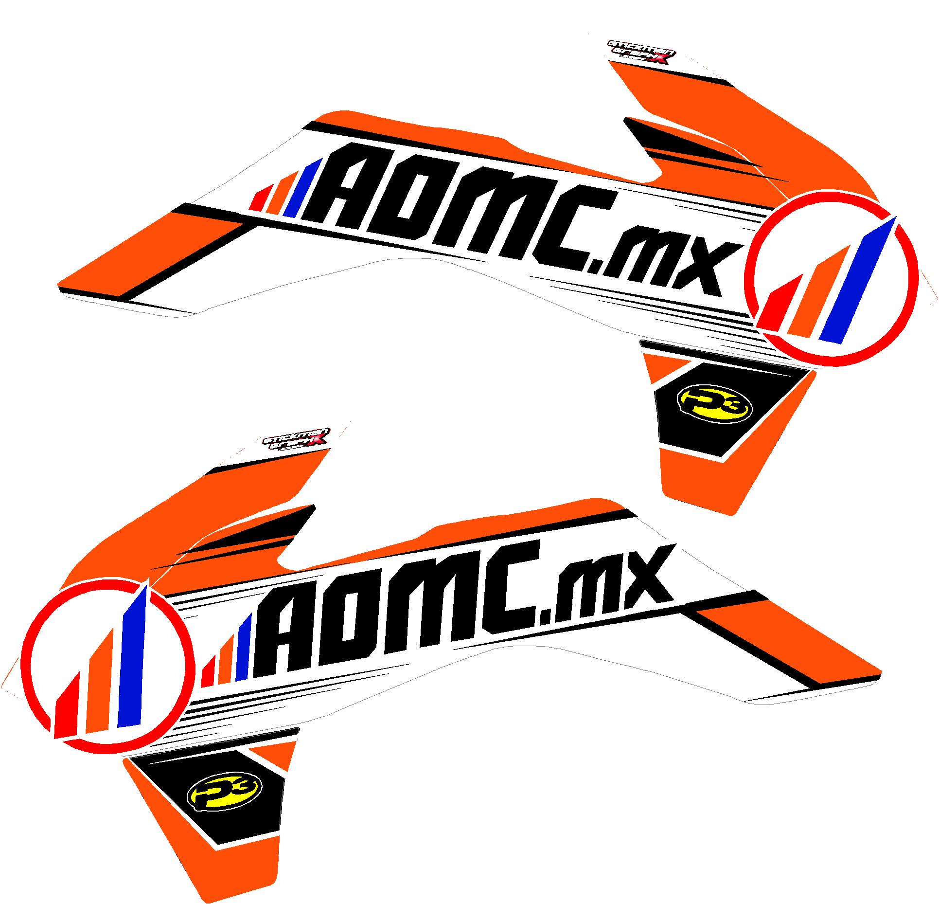 Aomc Mx Ktm Shroud Graphics Kit By Stickman Graphx Aomc Mx