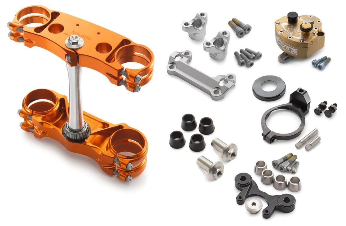 Main image of KTM Factory Triple Clamp/Steering Damper Kit