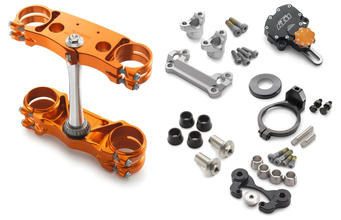 Main image of KTM Factory Triple Clamp/Steering Damper Kit
