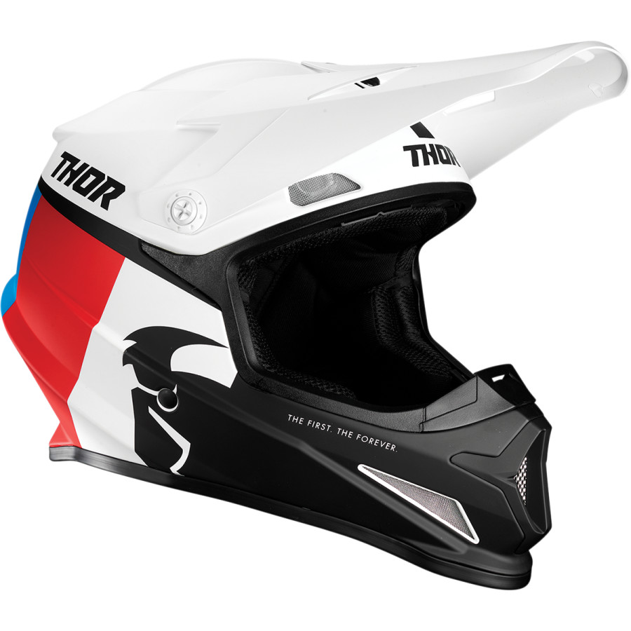 Main image of 2021 Thor Sector Racer Helmet (White/Red/Blue)