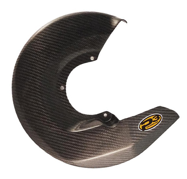 Main image of P3 Carbon Front Brake Disc Guard Kit Yamaha YZ/WR 125/250/450 02-13