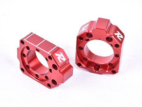 Main image of Ride Engineering Reversable Axle Blocks Honda CRF250/450 09-22 (Red)