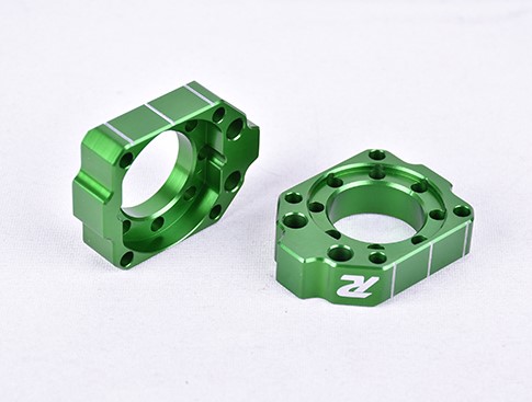 Main image of Ride Engineering Reversable Axle Blocks KX/KXF 250/450 (Green)