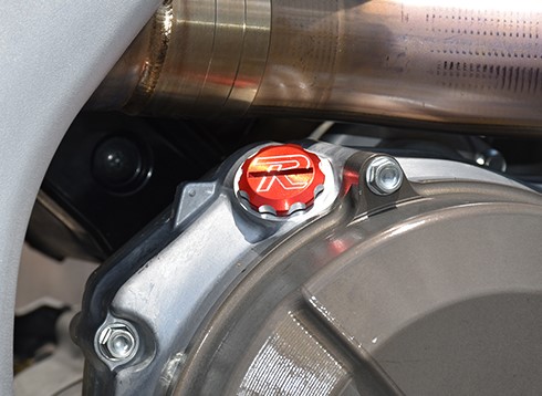 Main image of Ride Engineering Billet Oil Cap Honda CRF250/450 R/RX 18-22 (Red)