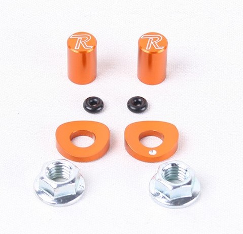 Main image of Ride Engineering Valve Cap & Rim Lock Spacer Kit (Orange)