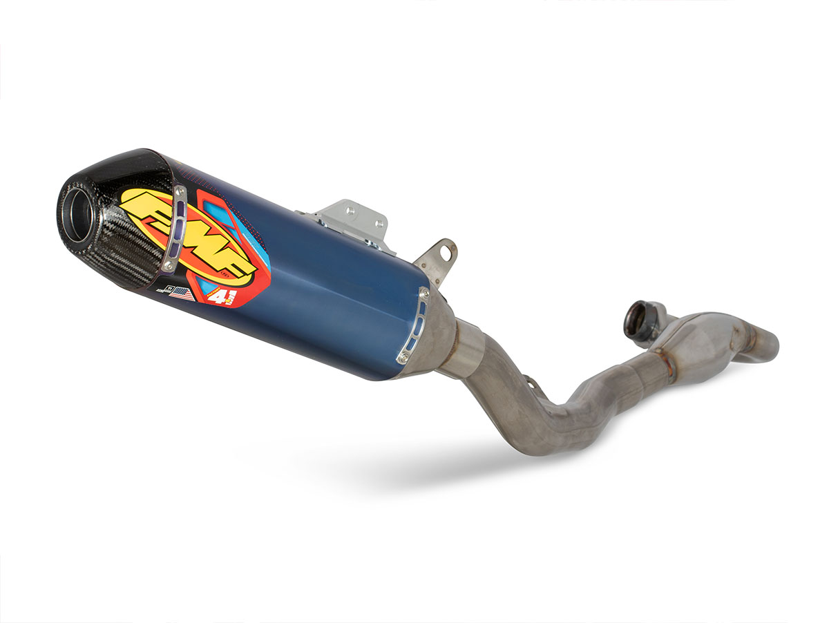 AOMC.mx: FMF Factory 4.1 RCT Ti MegaBomb System (Blue) CRF450R 19-20