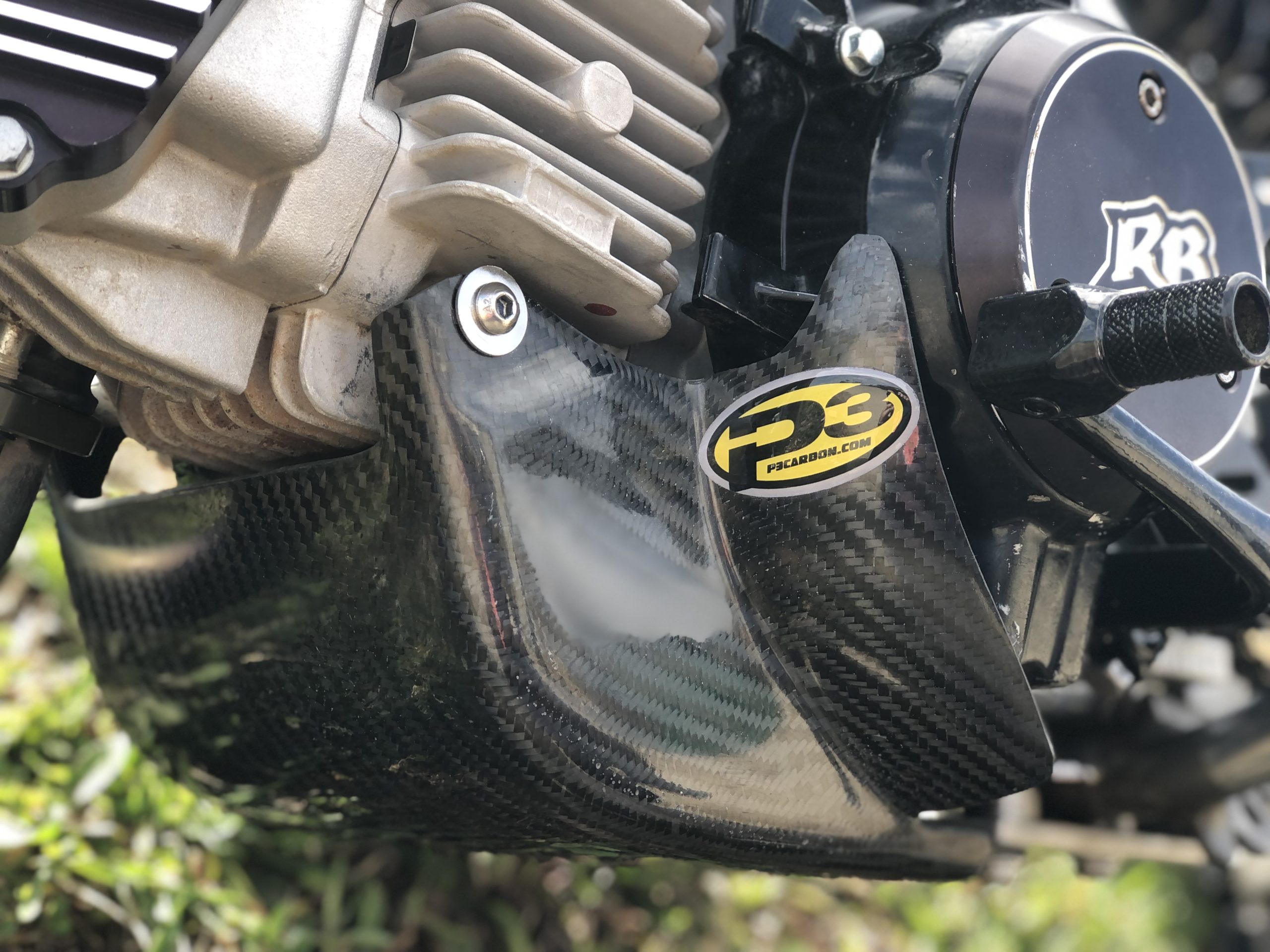 Main image of P3 Carbon Skid Plate KAW/SUZ KLX/DRZ 110 02-22