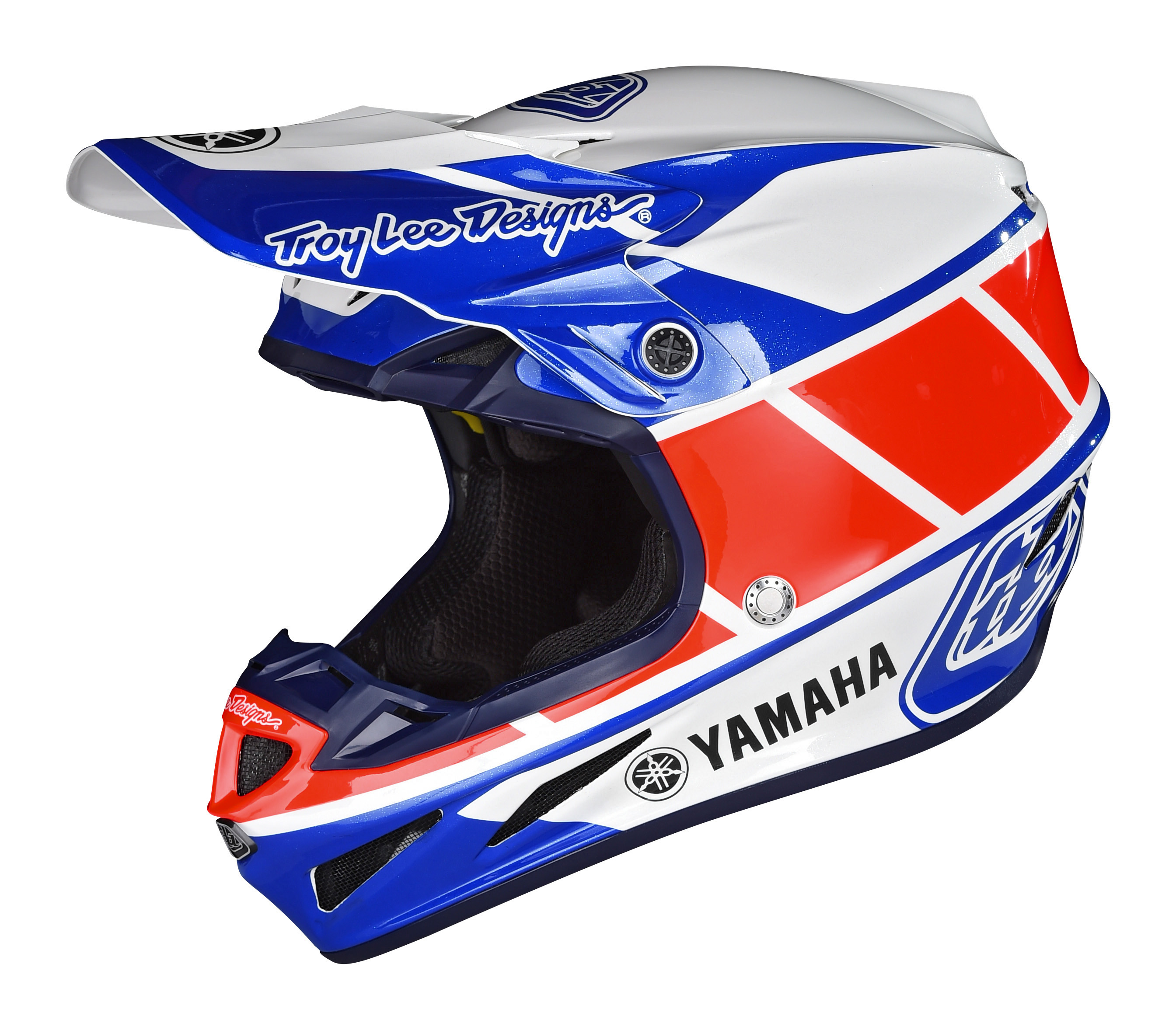 AOMC.mx TLD Yamaha SE4 Composite Helmet RS1 (Blue/Red)