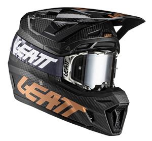 Main image of Leatt Moto 9.5 Carbon Helmet (Carbon) with 6.5 IRIZ Goggle