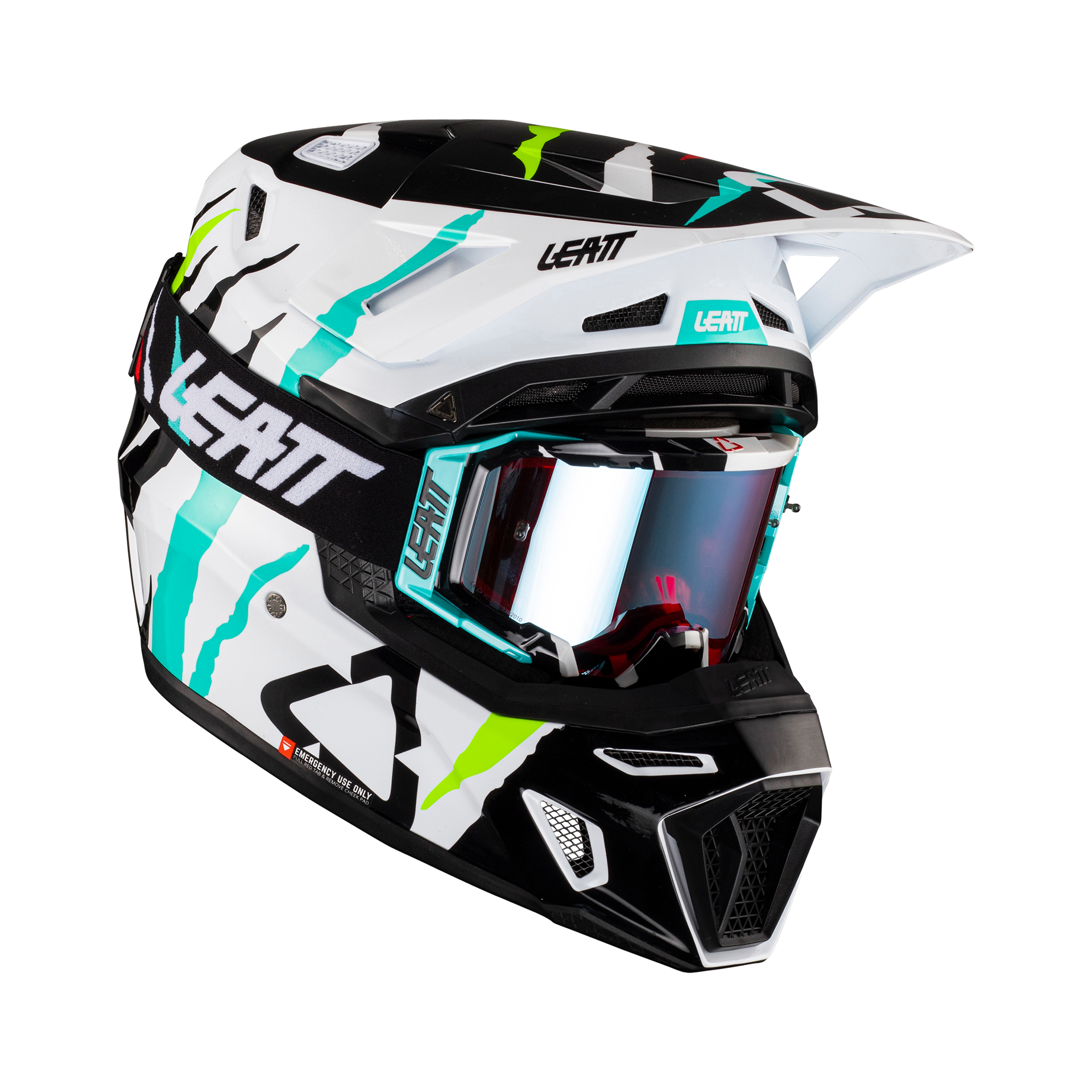 Main image of 2023 Leatt Helmet Kit Moto 8.5 Composite w/ 5.5 Goggle (Tiger)