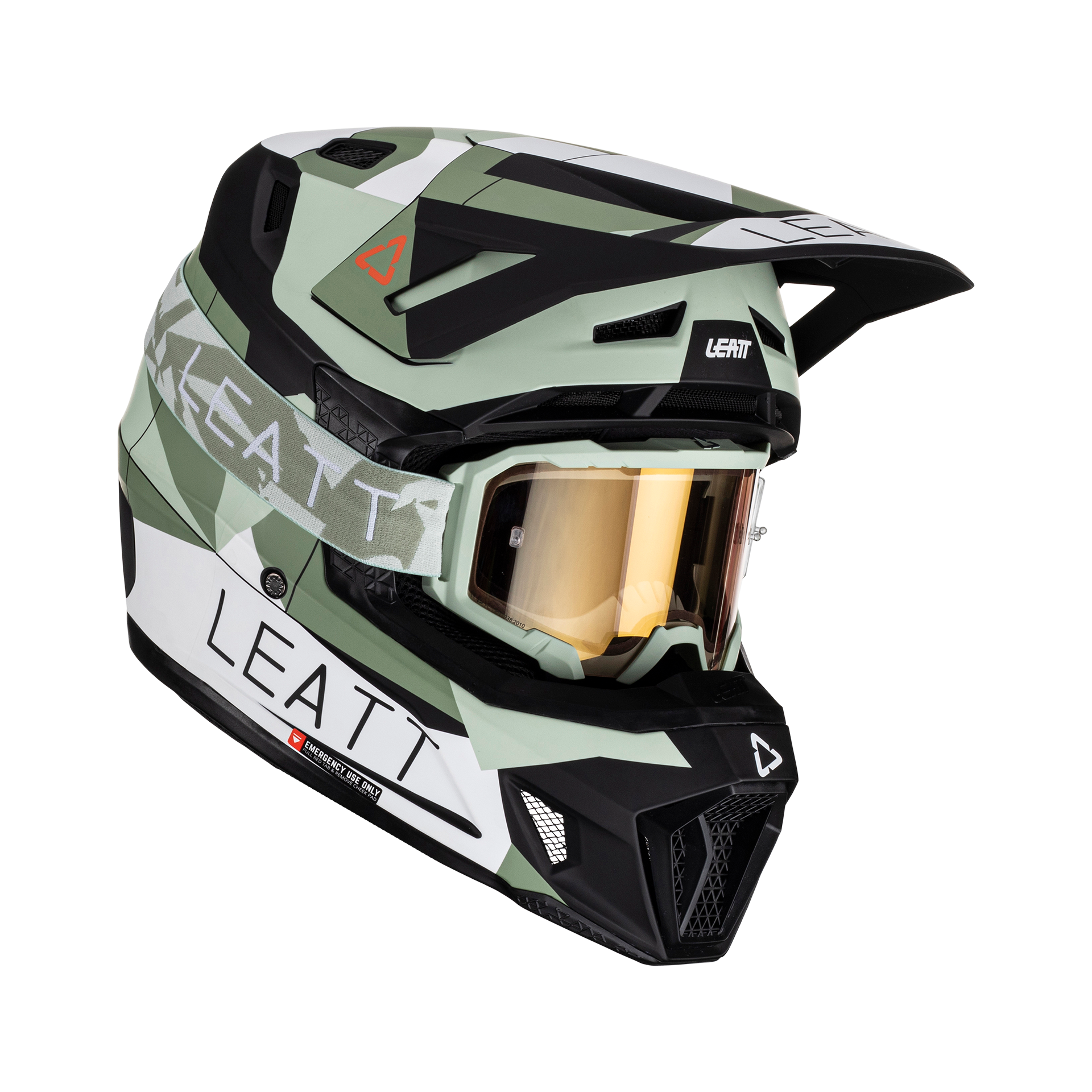 Main image of 2023 Leatt Helmet Kit Moto 7.5 w/ 4.5 Goggle (Cactus)