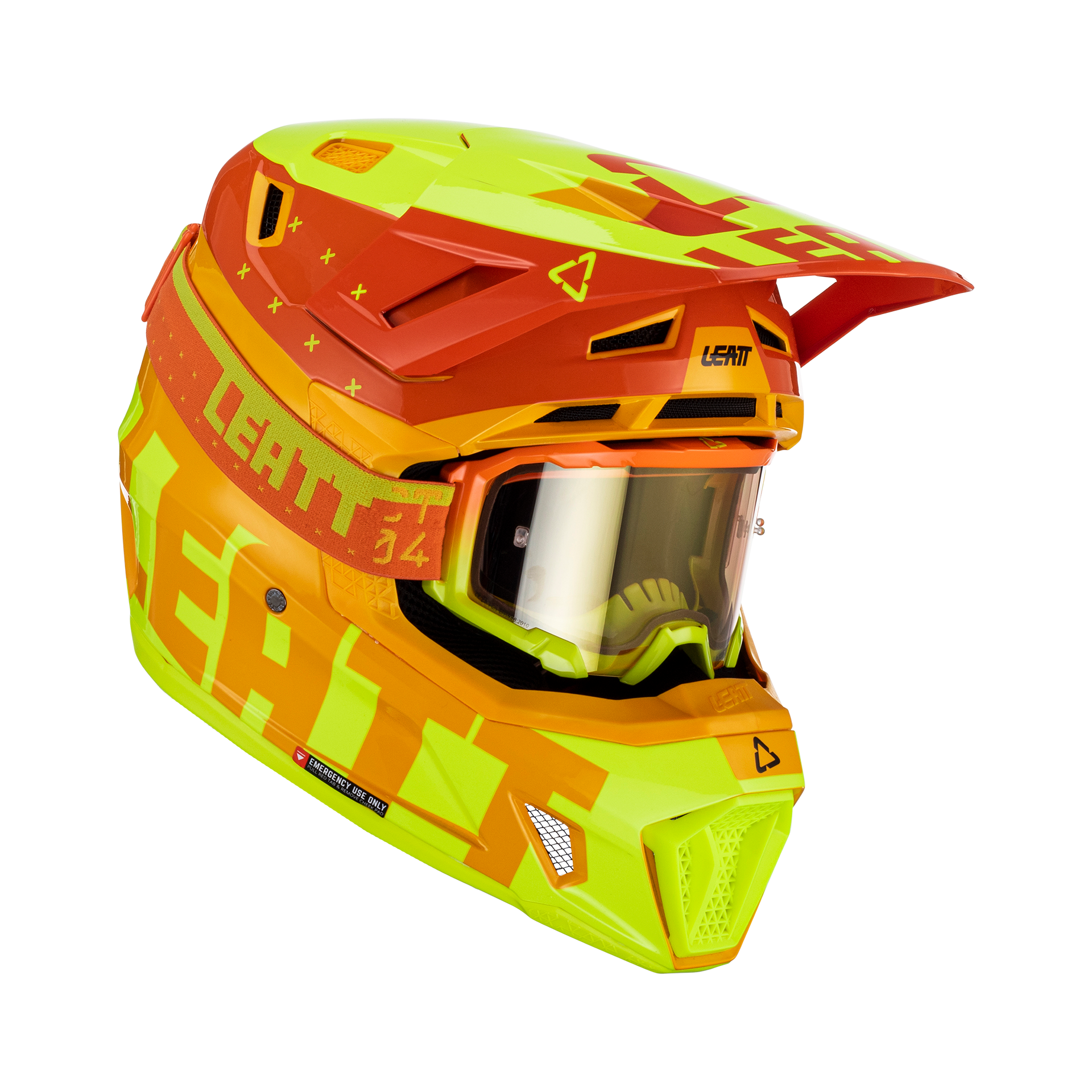 Main image of 2023 Leatt Helmet Kit Moto 7.5 w/ 4.5 Goggle (Citrus)