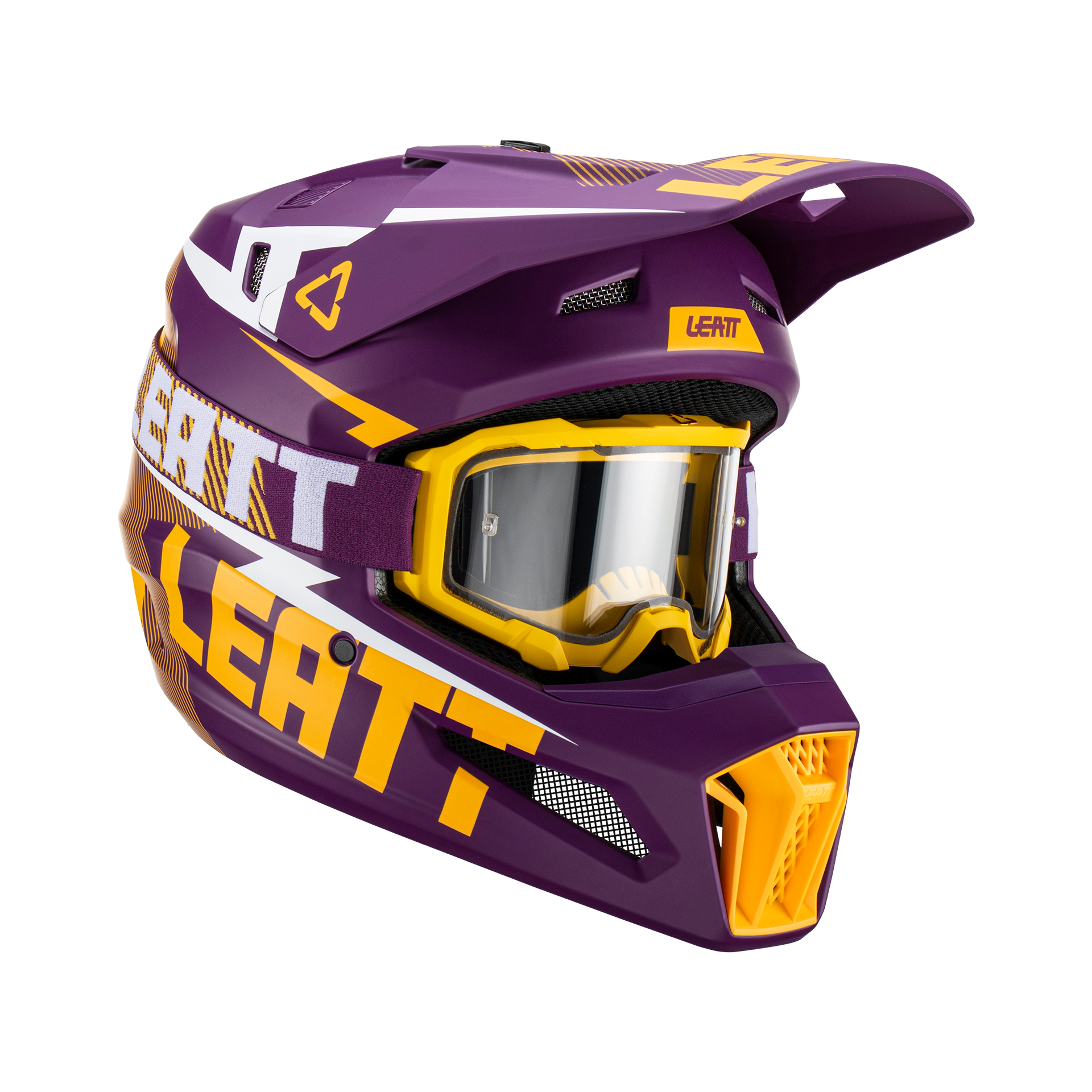 Main image of 2023 Leatt Helmet Kit Moto 3.5 w/ 4.5 Goggle (Indigo)