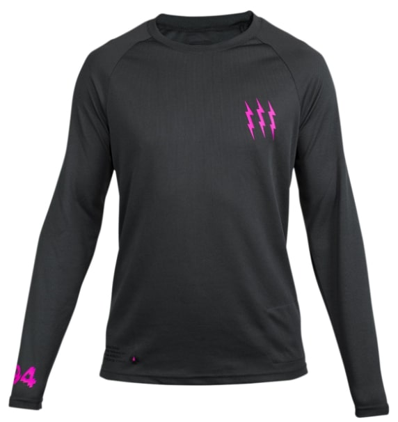 Main image of Muc-Off USA Long Sleeve Riders Jersey (Gray/Pink)