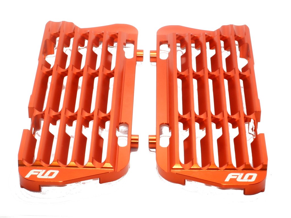 Main image of Flo Motorsports High Flow Radiator Braces (Orange) KTM 08-15