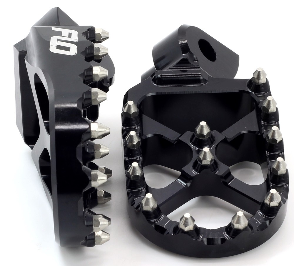 Main image of Flo Motorsports Pro Series Foot Pegs (Black) Cobra CX50/65 07-22