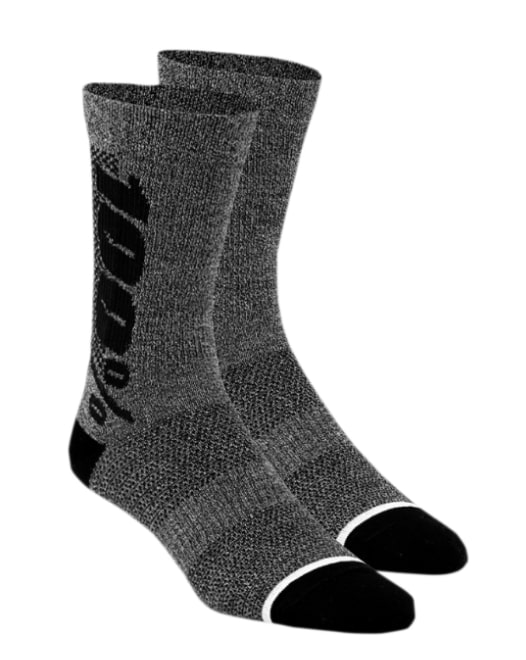 Main image of 100% Rhythym Merion Performance Socks (Gray/Black)