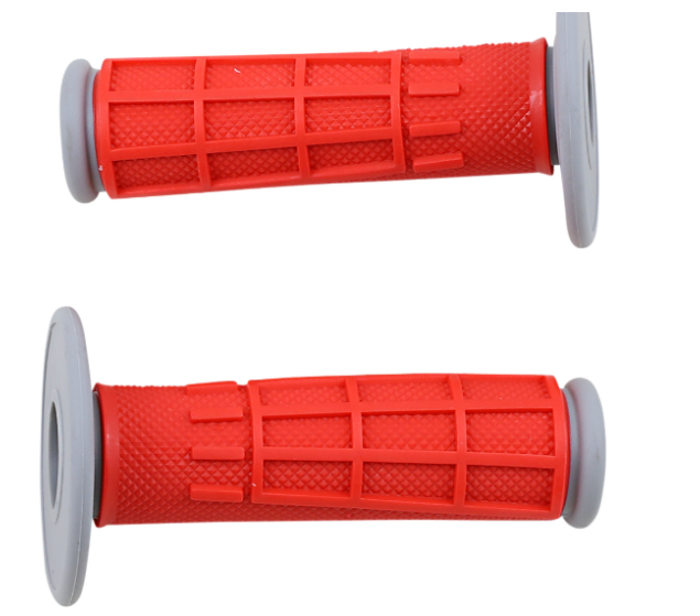 Main image of Moose Racing Comp Diamond Half-Waffle Grips (Red)