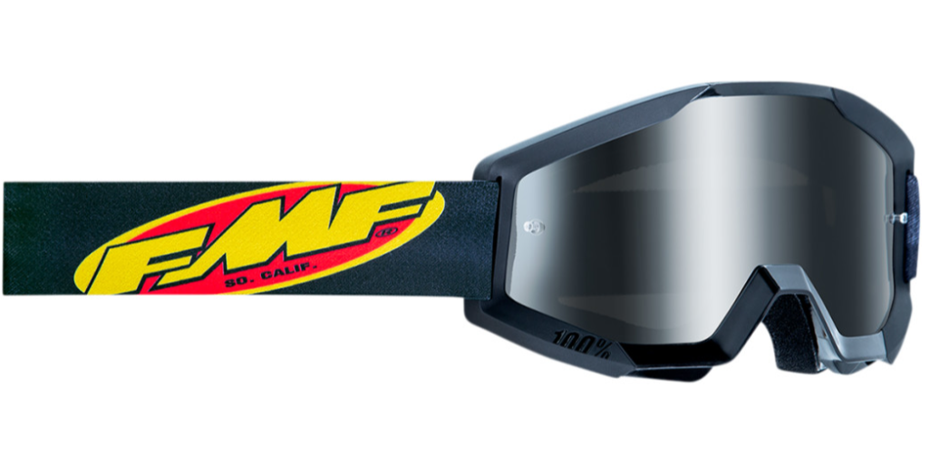 Main image of 2022 FMF Powercore Core Goggles Black (Silver Mirror)