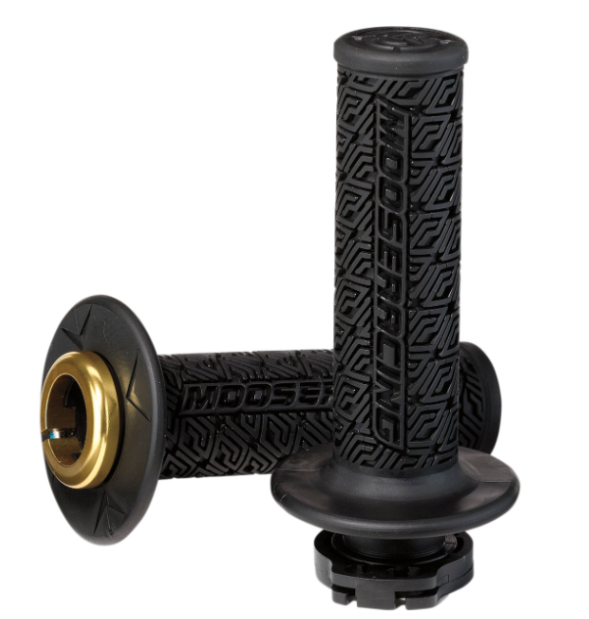 Main image of Moose Racing 36 Series Clamp-On Grips (Black/Gold)