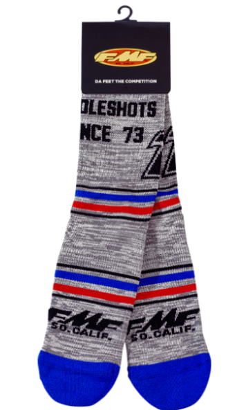 Main image of 2022 FMF Holeshots Socks (Gray)