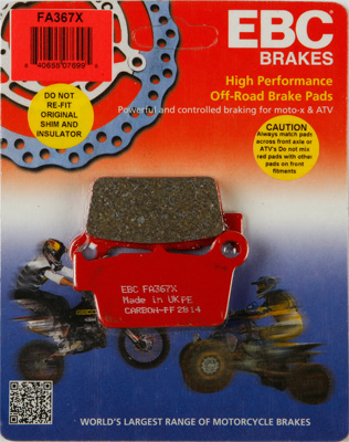 Main image of EBC Rear Brake Pads Carbon Beta/GG/KX/RM/YZ