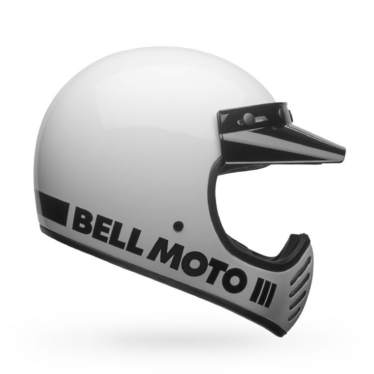 Main image of 2022 Bell Moto-3 Classic White Helmet (White)