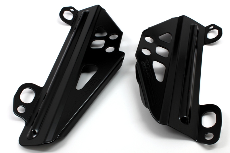 Main image of Works Connection Radiator Braces (Black) RMZ250 10-17