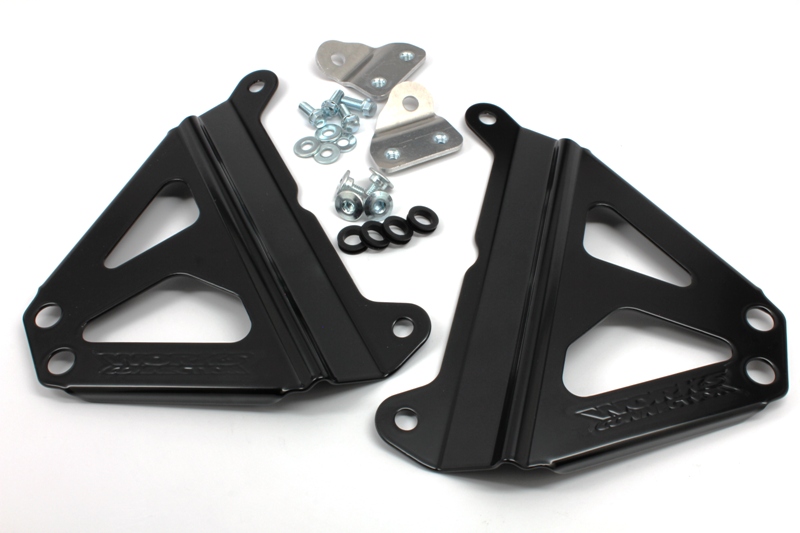 Main image of Works Connection Radiator Braces (Black) YZ450F 14-17