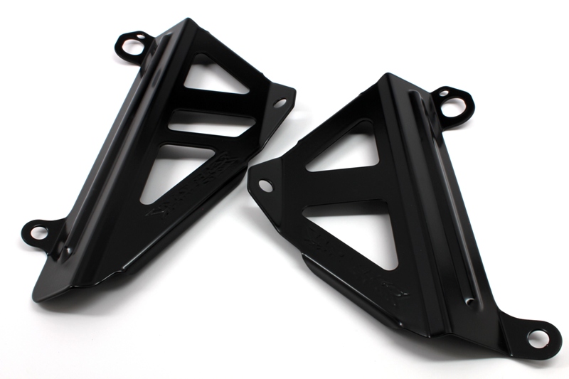 Main image of Works Connection Radiator Braces (Black) RMZ450 08-17