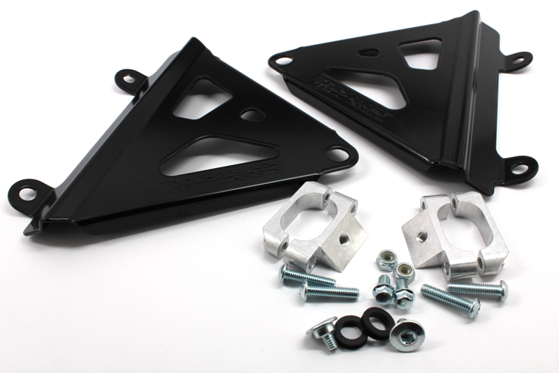 Main image of Works Connection Radiator Braces (Black) KX250F 2017