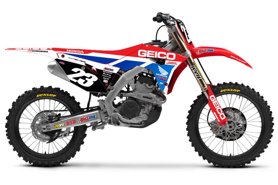 Main image of D'Cor Honda '19 Geico RedBud Graphic Kit