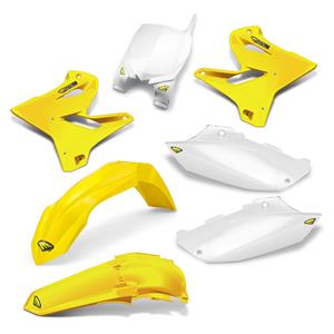 Main image of Cycra Complete Powerflow Body Kit (Yellow/White) YZ125/250 05-14