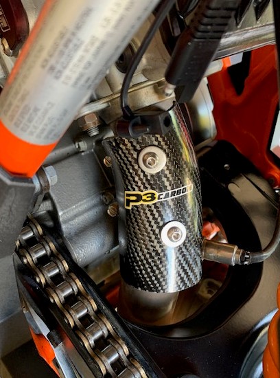 Main image of P3 Carbon Shock Heat Shield KTM 1090/1290 All Models 16-22