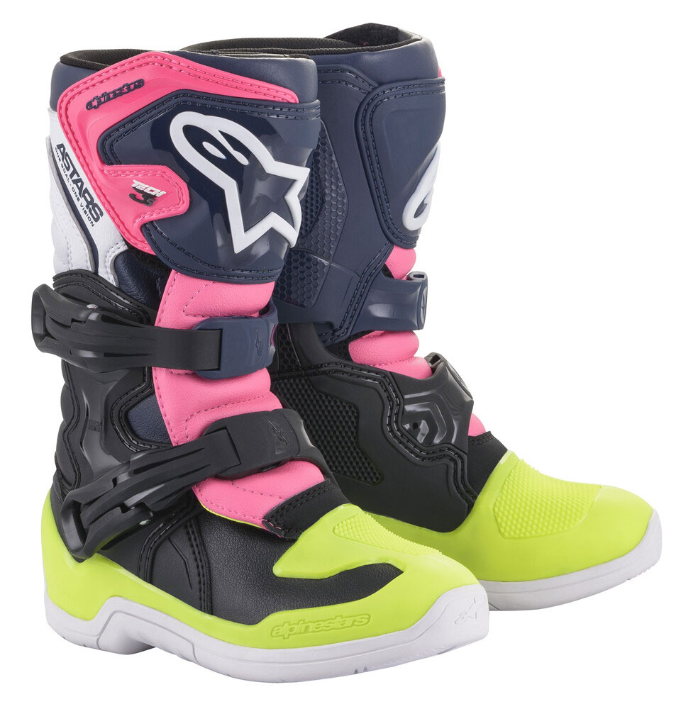 Main image of 2021 Alpinestars Tech 3S Kids Boots (Blue/Pink)