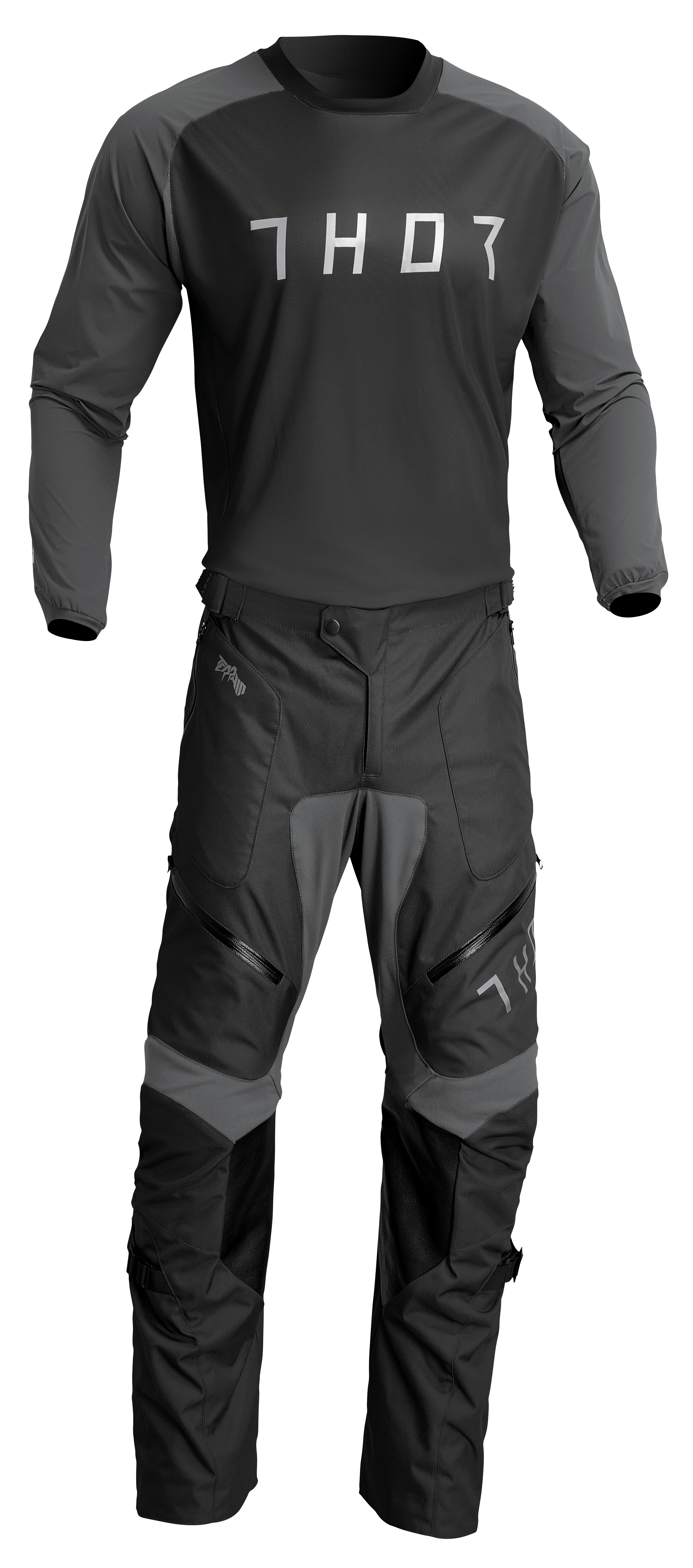 Main image of 2023 Thor Terrain Over-the-Boot Gear Set (Black/Charcoal)