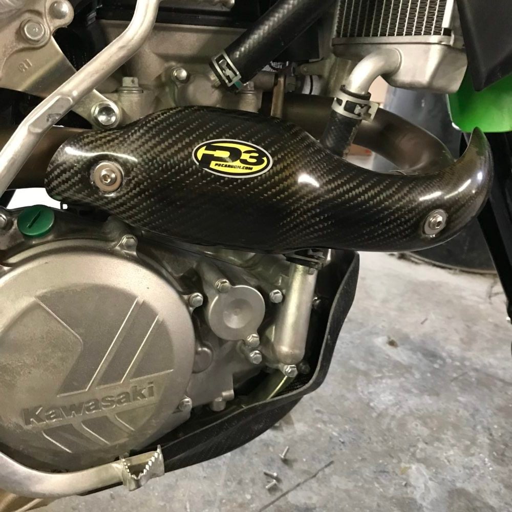 Main image of P3 Carbon Heat Shield Kawasaki KX450F 16-18