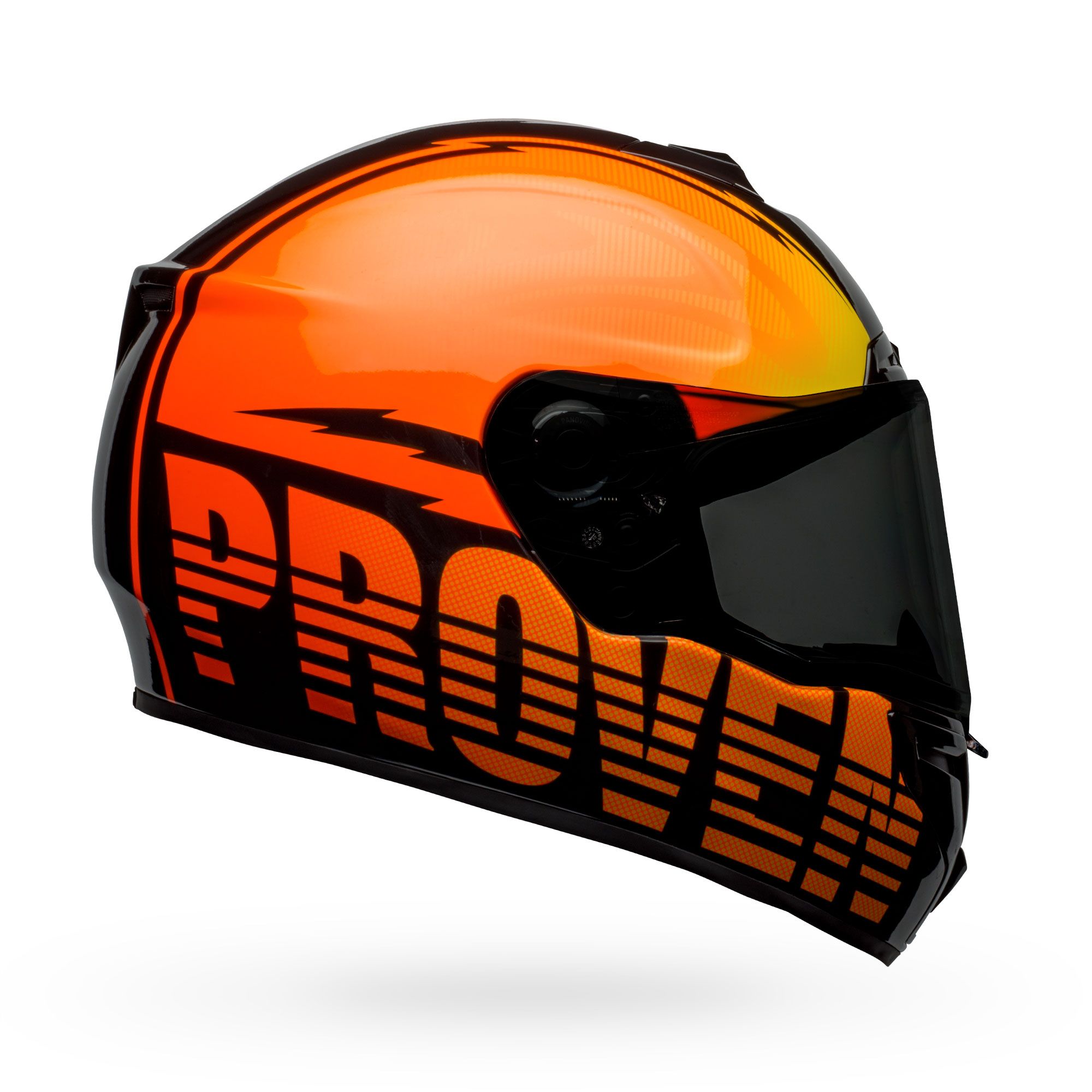 Main image of 2022 Bell SRT Proverb Gloss Helmet (Orange/Yellow/Black)