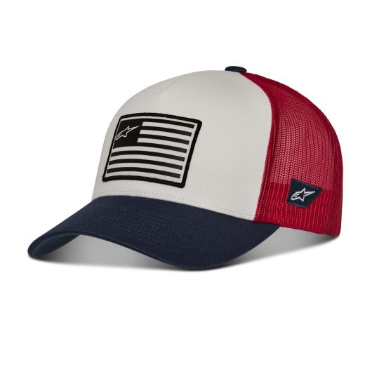 Main image of Alpinestars Flag Snapback Hat (Red/White/Blue)