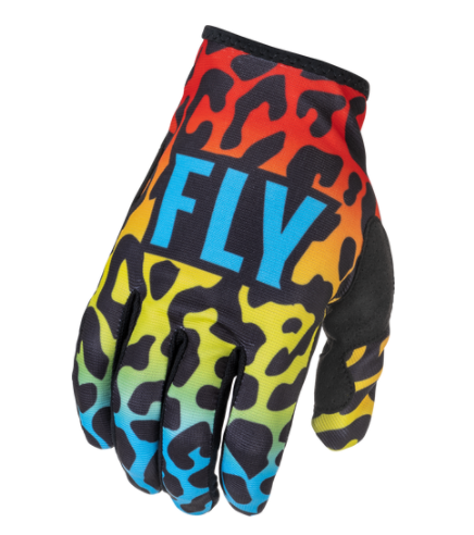 Main image of 2022 Fly Racing Youth Lite SE Exotic Gloves (Red/Blue/Yellow)