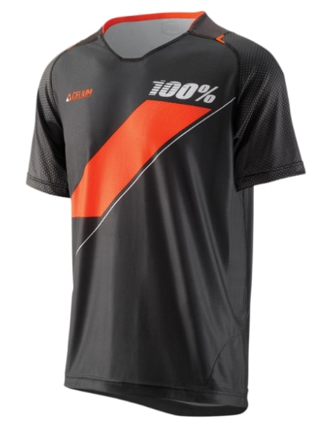 Main image of 100% Short-Sleeve Celium Jersey (Gray/Orange)