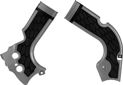 Main image of Acerbis X-Grip Frame Guards (Silver/Black) CRF450R 2017