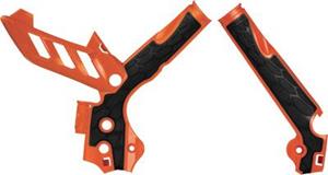 Main image of Acerbis X-Grip Frame Guards (Orange/Black) KTM 13-15