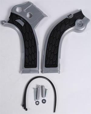 Main image of Acerbis X-Grip Frame Guards (Silver/Black) YZ450F 14-15