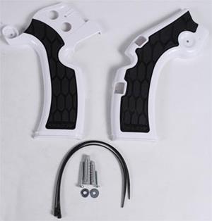 Main image of Acerbis X-Grip Frame Guards (White/Black) KX450F 12-17