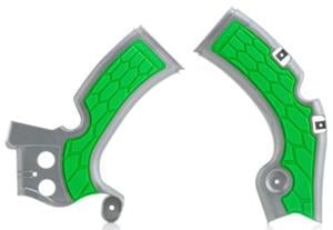 Main image of Acerbis X-Grip Frame Guards (Green/Black) KX450F 12-17