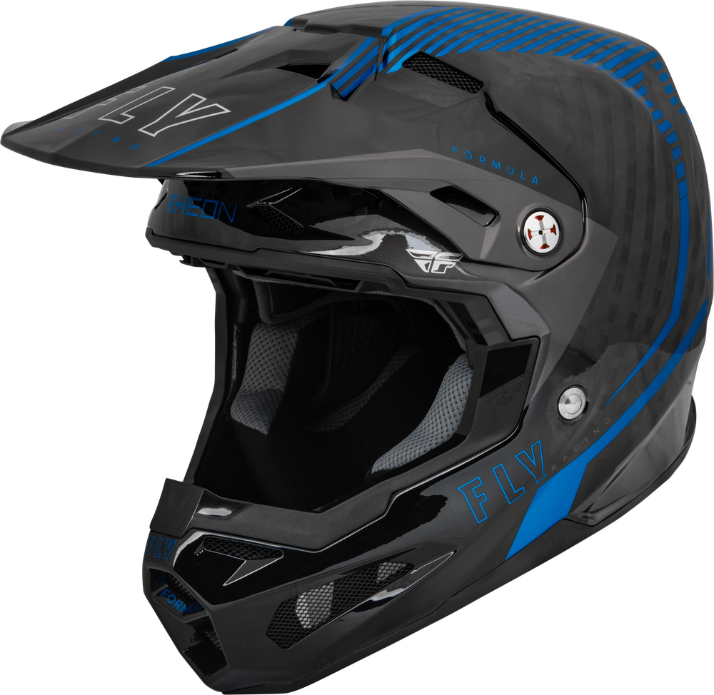 Main image of 2023 Fly Racing Formula Carbon Tracer Helmet (Black/Blue)